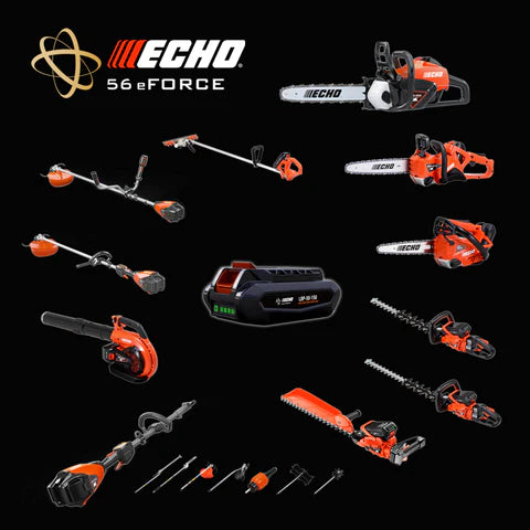 <h3>56 Volts of Power and performance</h3><p>eFORCE® Battery System is ECHO’s go forward battery platform featuring ECHO technology, with manufacturing and performance from the brand professionals choose and trust for the most demanding of applications.</p>
