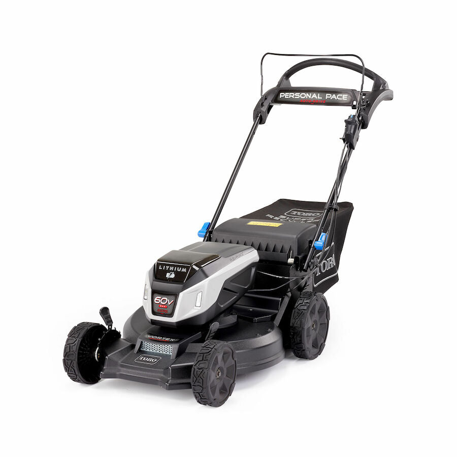 Toro 60V Max* 21 in. (53 cm) Super Recycler® w/Personal Pace® & SmartStow® Lawn Mower with 7.5Ah Battery 21568