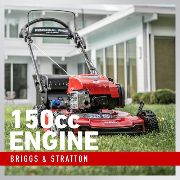 Product Highlight: Toro 21456 22 in. (56cm) Recycler® w/ Personal Pace® & SmartStow® Gas Lawn Mower at Bursenbark