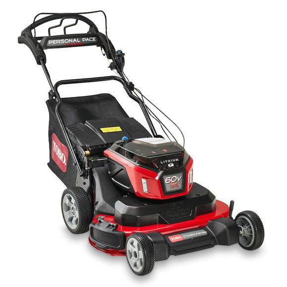 60V MAX* 30 in. (76 cm) eTimeMaster™ Personal Pace Auto-Drive™ Lawn Mower w/ 10Ah + 5Ah + 2.5Ah Batteries 21493