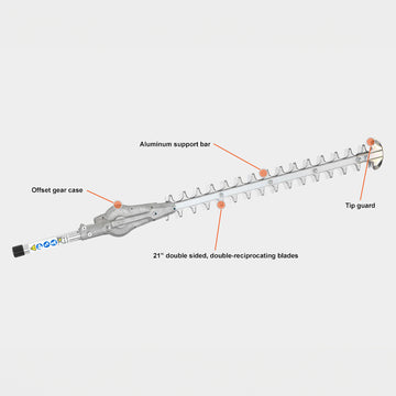Echo Mid-Reach Hedge Trimmer Attachment - 0